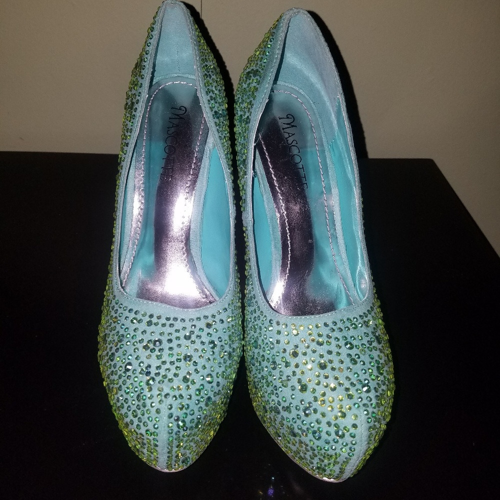 Rhinestone stilleto heels
